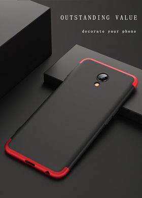 Чехол GKK 360 для Meizu M6S бампер оригинальный накладка Black-Red