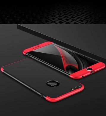 Чохол GKK 360 для Iphone 6 Plus / 6s Plus Бампер оригінальний з вирізом black + red