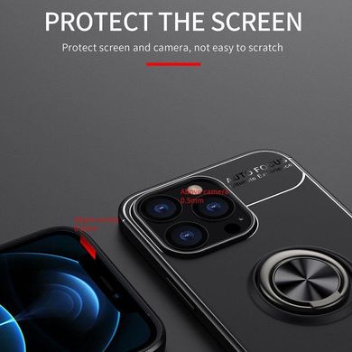 Чехол TPU Ring для Iphone 13 Pro Max противоударный бампер с кольцом Black