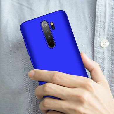 Чехол GKK 360 для Xiaomi Redmi Note 8 Pro бампер оригинальный Blue