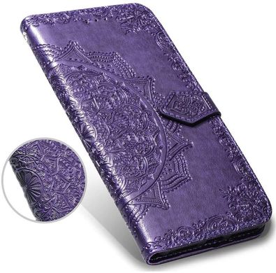 Чохол Vintage для Samsung Galaxy Samsung S9 Plus / G965 книжка фіолетовий з візерунком