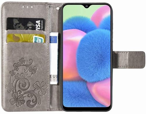 Чехол Clover для Samsung Galaxy A30S 2019 / A307F книжка кожа PU серый
