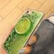 Чехол Glitter для Iphone 6 / 6s Бампер Жидкий блеск Lime