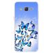 Чохол Print для Samsung Galaxy J7 Neo / J701 силіконовий бампер з малюнком Butterflies Blue