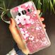 Чехол Glitter для Samsung Galaxy J7 2016 / J710 бампер Жидкий блеск аквариум Sakura