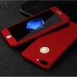 Чехол Dualhard 360 для Iphone 7 Plus / 8 Plus оригинальный с яблоком Бампер + стекло в подарок Red