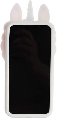 Чехол 3D Toy для Iphone X бампер резиновый Единорог White