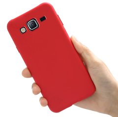 Чехол Style для Samsung J7 Neo / J701 Бампер силиконовый Красный