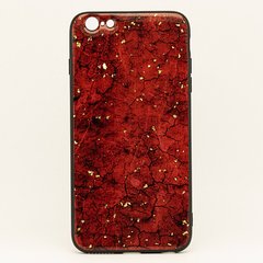 Чохол Epoxy для Iphone 6 / 6s бампер мармуровий Red