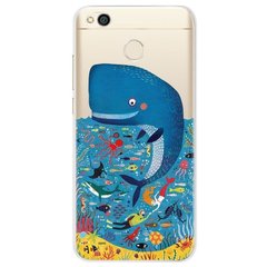 Чехол Print для Xiaomi Redmi 4X силиконовый бампер с рисунком Whale