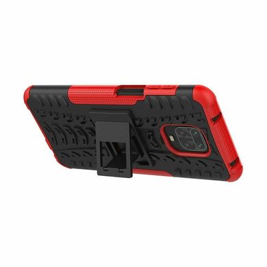 Чехол Armor для Xiaomi Redmi Note 9 Pro противоударный бампер Red