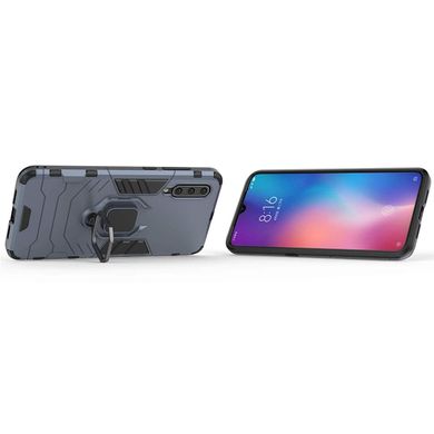 Чохол Iron Ring для Xiaomi Mi 9 броньований бампер Броня Dark Blue