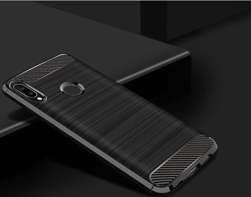 Чохол Carbon для Huawei P Smart Plus / INE-LX1 бампер Black
