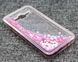 Чохол Glitter для Samsung Galaxy J7 Neo / J701F Бампер Рідкий блиск серце рожевий