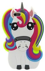 Чехол 3D Toy для Iphone SE 2020 Бампер резиновый Единорог Rainbow