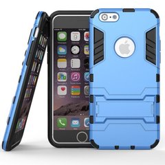 Чехол Iron для Iphone 7 / 8 бронированный Бампер с подставкой Blue
