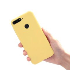 Чехол Style для Honor 7C / Aum-L41 5.7" Бампер силиконовый желтый