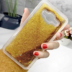 Чохол Glitter для Samsung Galaxy J5 2016 / J510 Бампер Рідкий блиск Gold