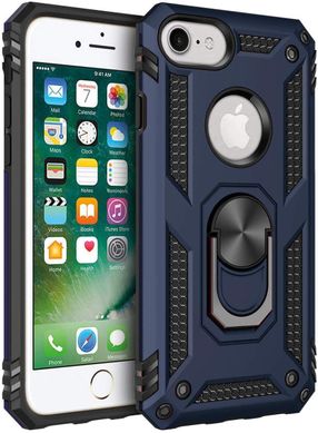 Чехол Shield для Iphone 6 Plus / 6s Plus бронированный Бампер с подставкой Dark-Blue