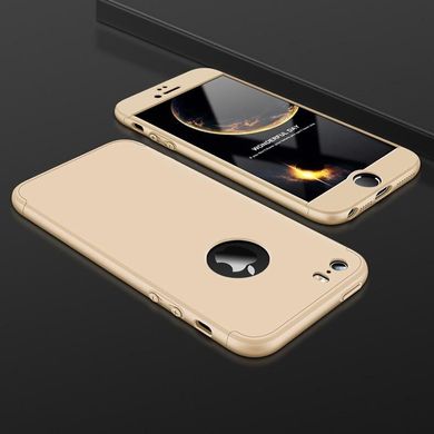 Чохол GKK 360 для Iphone 5 / 5s / SE Бампер оригінальний Gold з вирізом