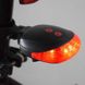 Велосипедний задній ліхтар з лазером Robesbon мигалка з лазерною доріжкою Cross червоний