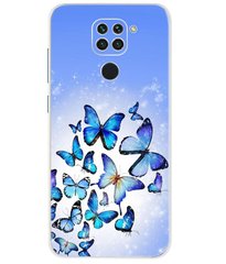Чехол Print для Xiaomi Redmi 10X силиконовый бампер Butterfly Blue