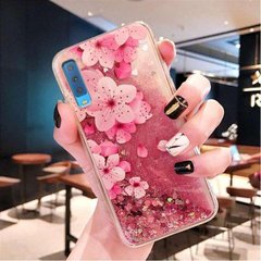 Чохол Glitter для Samsung Galaxy A7 2018 / A750F бампер Рідкий блиск акваріум Sakura