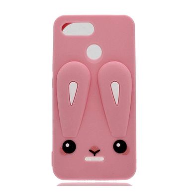 Чехол Funny-Bunny 3D для Xiaomi Redmi 6 Бампер резиновый розовый