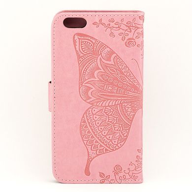 Чехол Butterfly для iPhone 6 Plus / 6s Plus Книжка кожа PU розовый