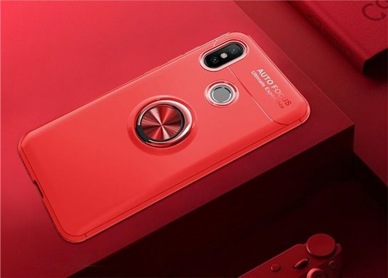 Чохол TPU Ring для Xiaomi Redmi Note 5 / Note 5 Pro Global бампер оригінальний з кільцем Red