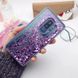 Чехол Glitter для Samsung Galaxy S9 Plus / G965 бампер силиконовый аквариум Фиолетовый