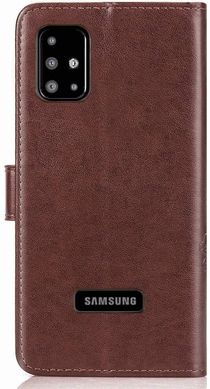 Чохол Clover для Samsung Galaxy A51 2020 / A515 книжка шкіра PU коричневий