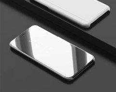Чехол Mirror для Huawei Y5 2018 / Y5 Prime 2018 книжка зеркальный Clear View Silver