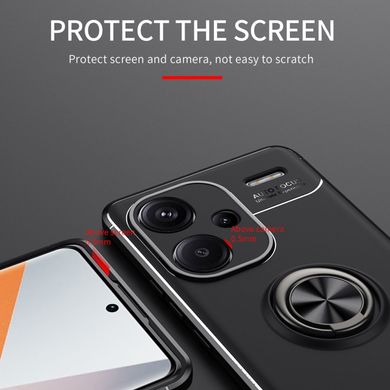 Чехол TPU RIng для Xiaomi Redmi Note 13 Pro Plus 5G бампер противоударный с кольцомBlack