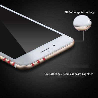 Защитное стекло GAGP для Iphone 6 / Iphone 6s белое Carbon Fiber