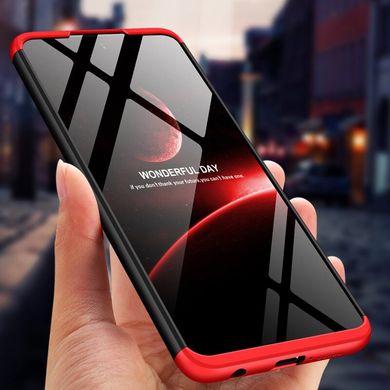 Чехол GKK 360 для Xiaomi Redmi Note 9 Pro Max бампер оригинальный Black-Red