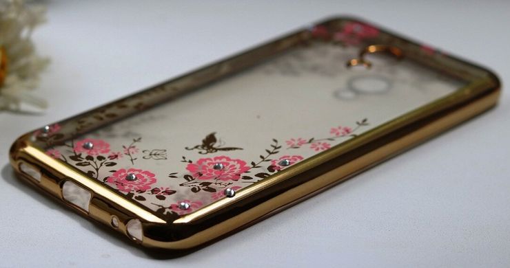 Чехол Luxury для Meizu M5 Бампер Gold