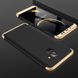 Чехол GKK 360 для Samsung A8 Plus / A730F бампер накладка Black-Gold