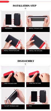 Чехол GKK 360 для Samsung S9 Plus / G965 бампер накладка Black-Red