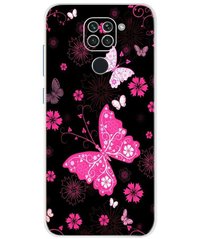 Чохол Print для Xiaomi Redmi 10X силіконовий бампер Butterfly Pink