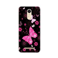 Чохол Print для Xiaomi Redmi Note 3 Pro SE / Note 3 Pro Special Edison 152 силіконовий бампер Butterflies Pink