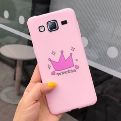Чохол Style для Samsung J3 2016 / J320 Бампер силіконовий Рожевий Princess