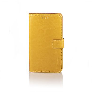 Чохол Idewei для Samsung Galaxy J6 Plus 2018 / J610 / J6 Prime книжка шкіра PU жовтий