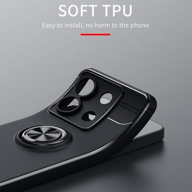 Чехол TPU RIng для Xiaomi Redmi Note 13 бампер противоударный с кольцом Black