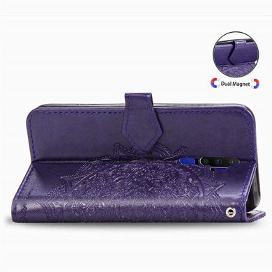 Чехол Vintage для OPPO A5 2020 книжка кожа PU фиолетовый