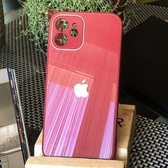 Чохол Color-Glass для Iphone 12 mini бампер із захистом камер Red