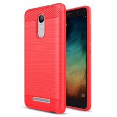 Чехол Carbon для Xiaomi Redmi Note 3 / Note 3 Pro бампер Red