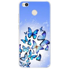 Чехол Print для Xiaomi Redmi 4X силиконовый бампер Butterfly Blue