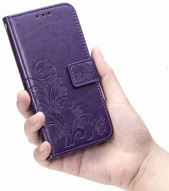 Чохол Clover для Xiaomi Redmi Note 9 Pro книжка шкіра PU Фіолетовий
