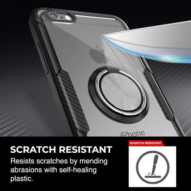 Чехол Crystal для Iphone 6 / Iphone 6S бампер противоударный Transparent Black